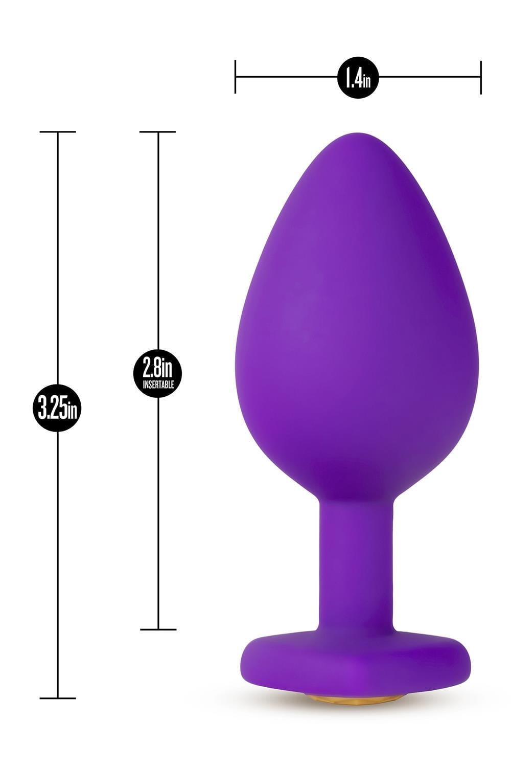 Temptasia Bling Plug Medium Purple glidmedel