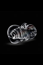 Transparent masturbator med grepphandtag