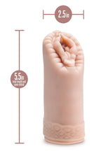 Masturbator med stimulerande kulor i TPE beige
