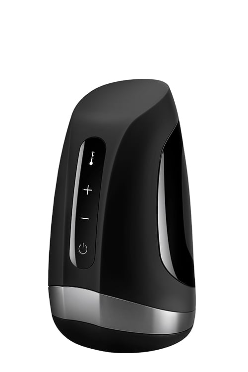 Satisfyer Men Heat Vibration svart masturbator