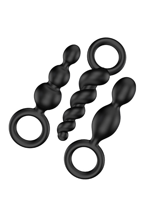 Satisfyer Booty Call Plugs Set Of 3 svart
