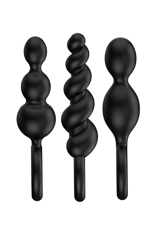Satisfyer Booty Call Plugs Set Of 3 svart