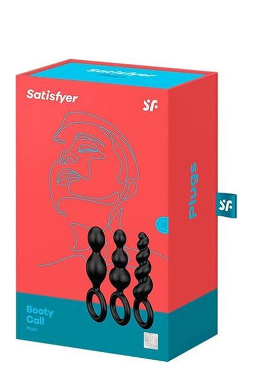 Satisfyer Booty Call Plugs Set Of 3 svart