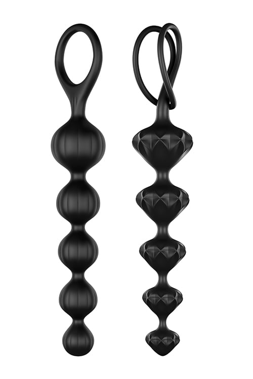 Satisfyer Love Beads svart analprodukt