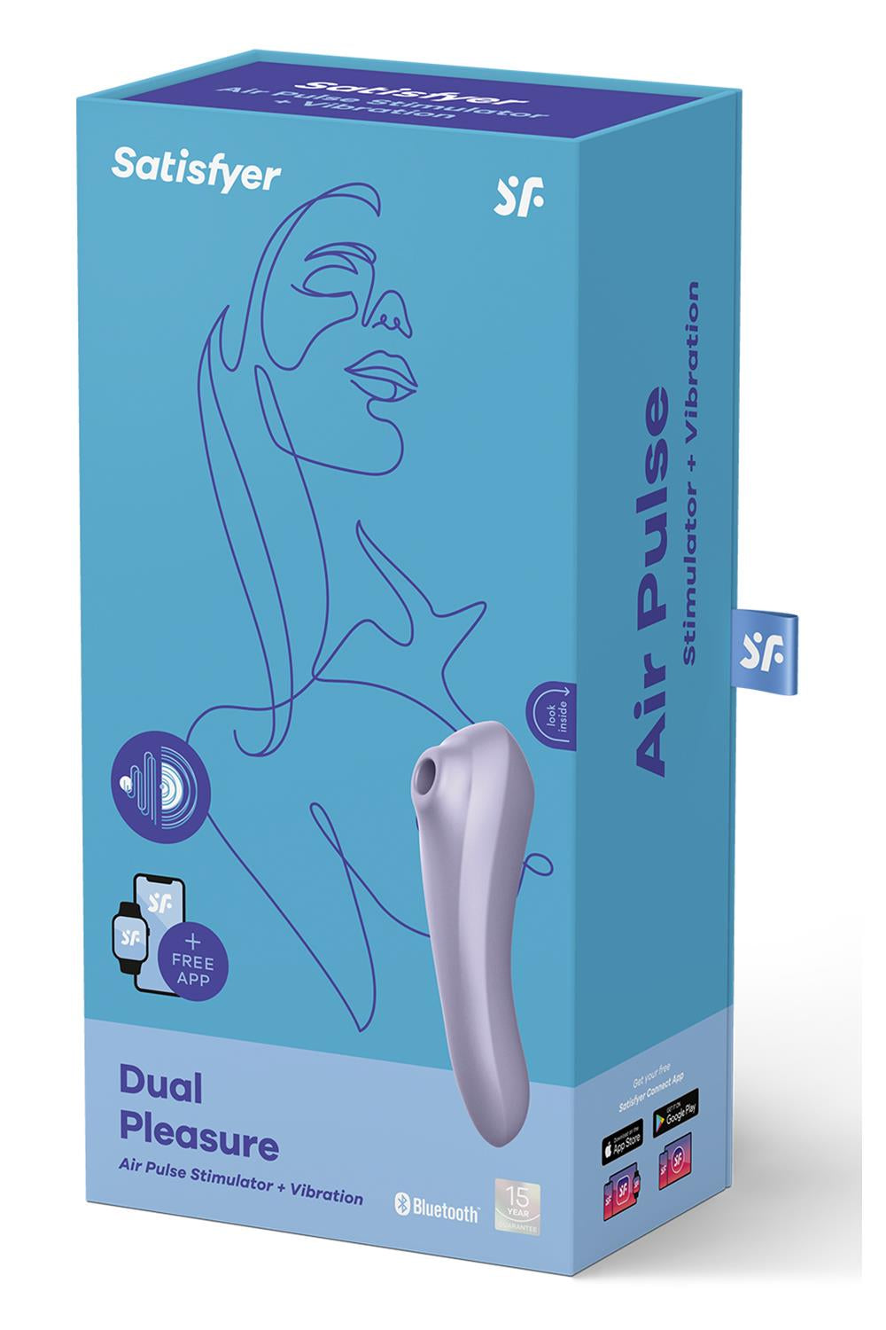 Satisfyer Dual Pleasure Connect APP Mauve lila