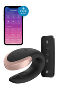 Satisfyer Double Love Connect APP svart parvibrator