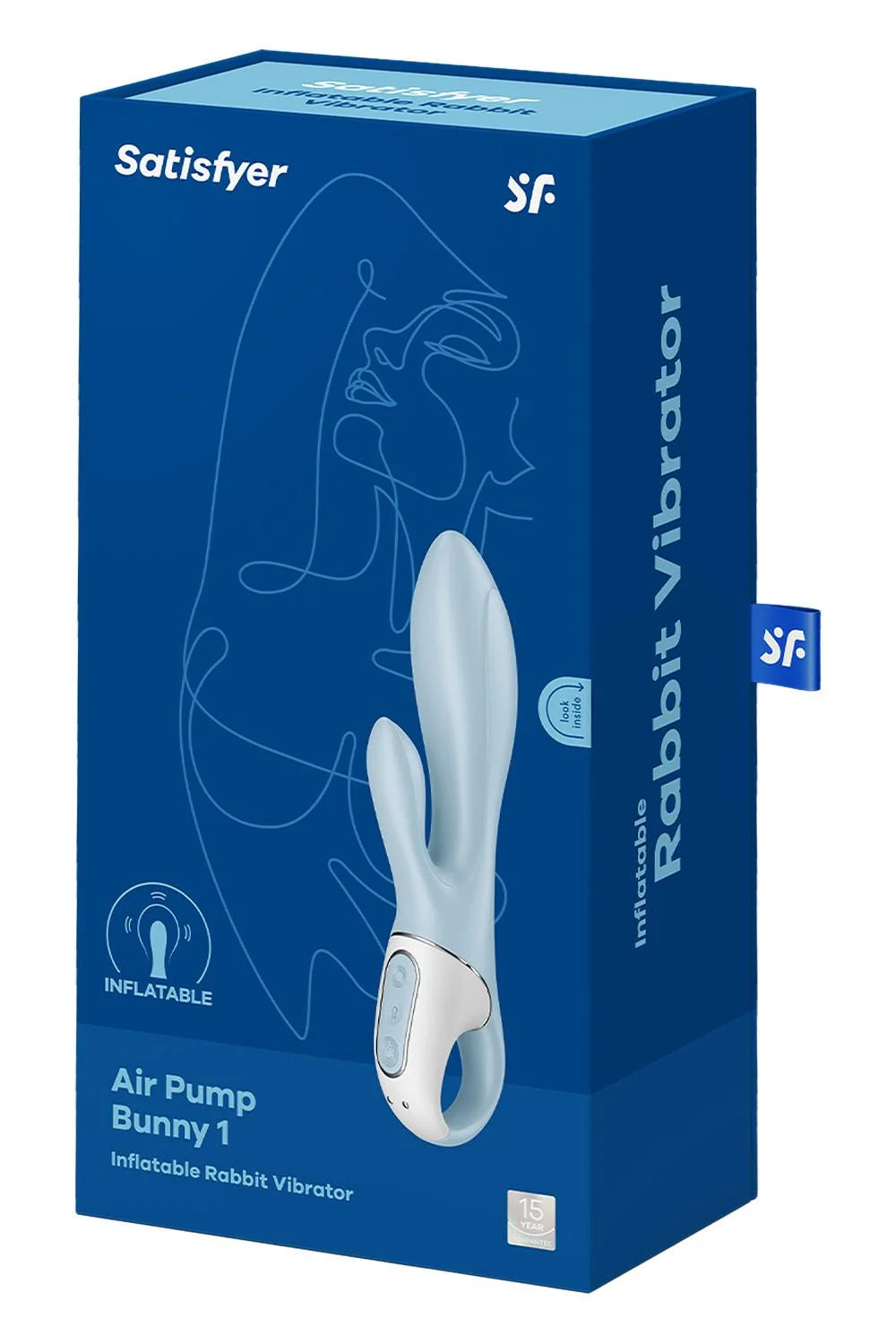 Satisfyer Air Pump Bunny 1 Light blå