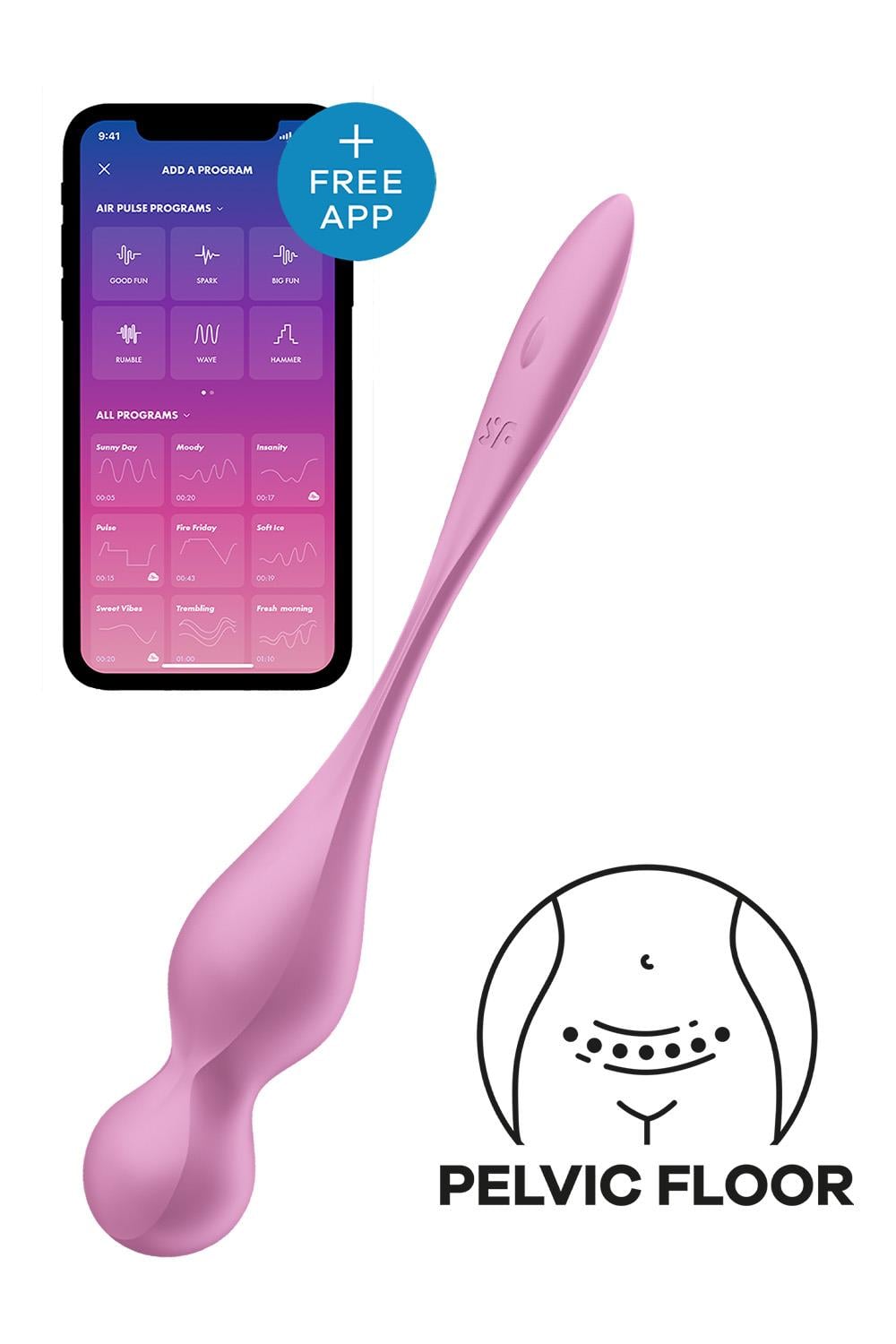 Satisfyer Love Birds 1 Connect APP rosa parvibrator
