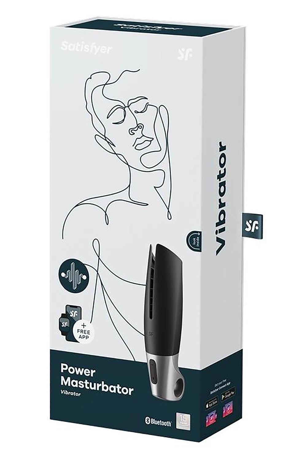 Satisfyer Power Masturbator Connect APP svart