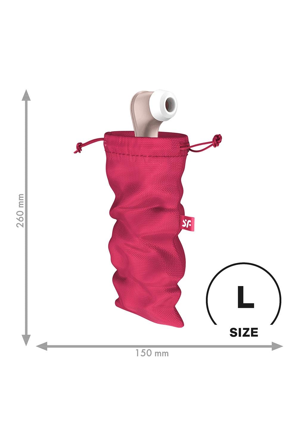 Satisfyer Treasure Bag L rosa förvaringspåse