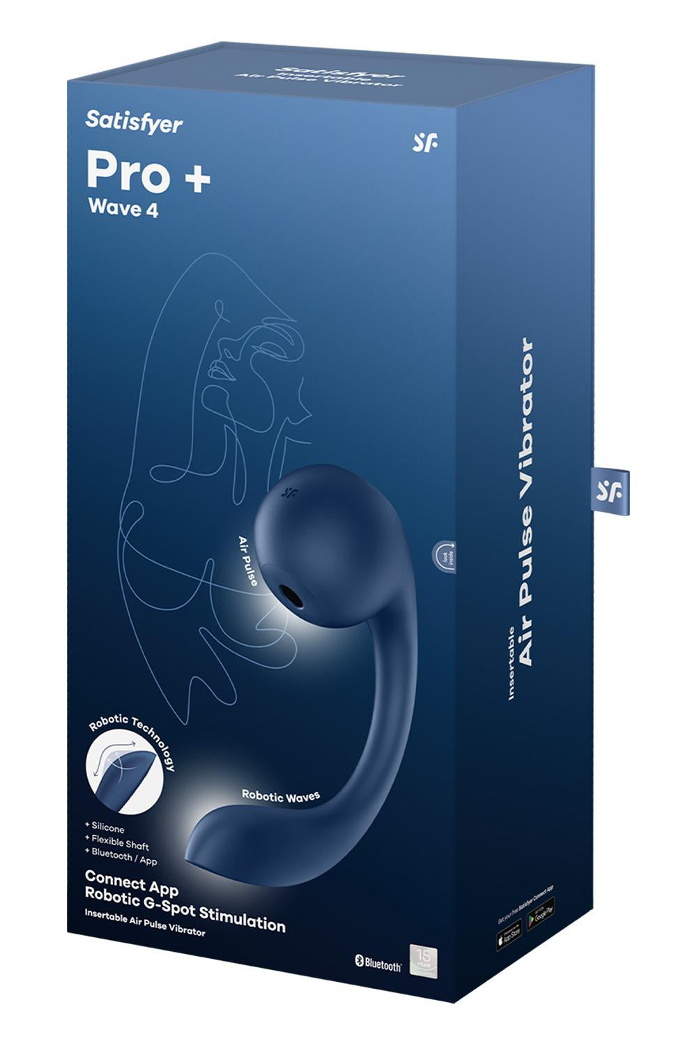 Satisfyer Pro+ Wave 4 Connect APP Dark blå