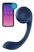 Satisfyer Pro+ Wave 4 Connect APP Dark blå lufttrycksvibrator