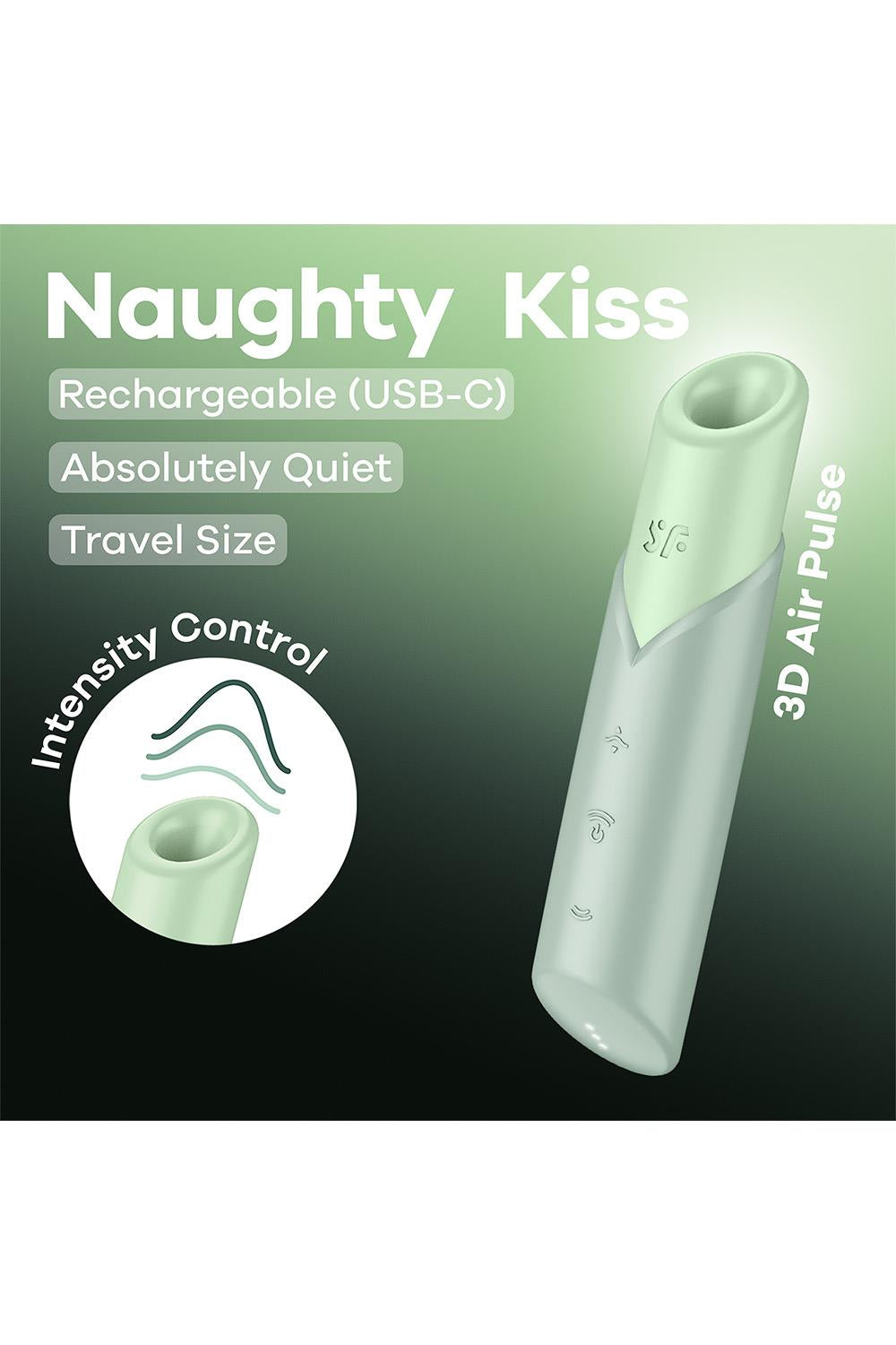 Satisfyer Naughty Kiss grön
