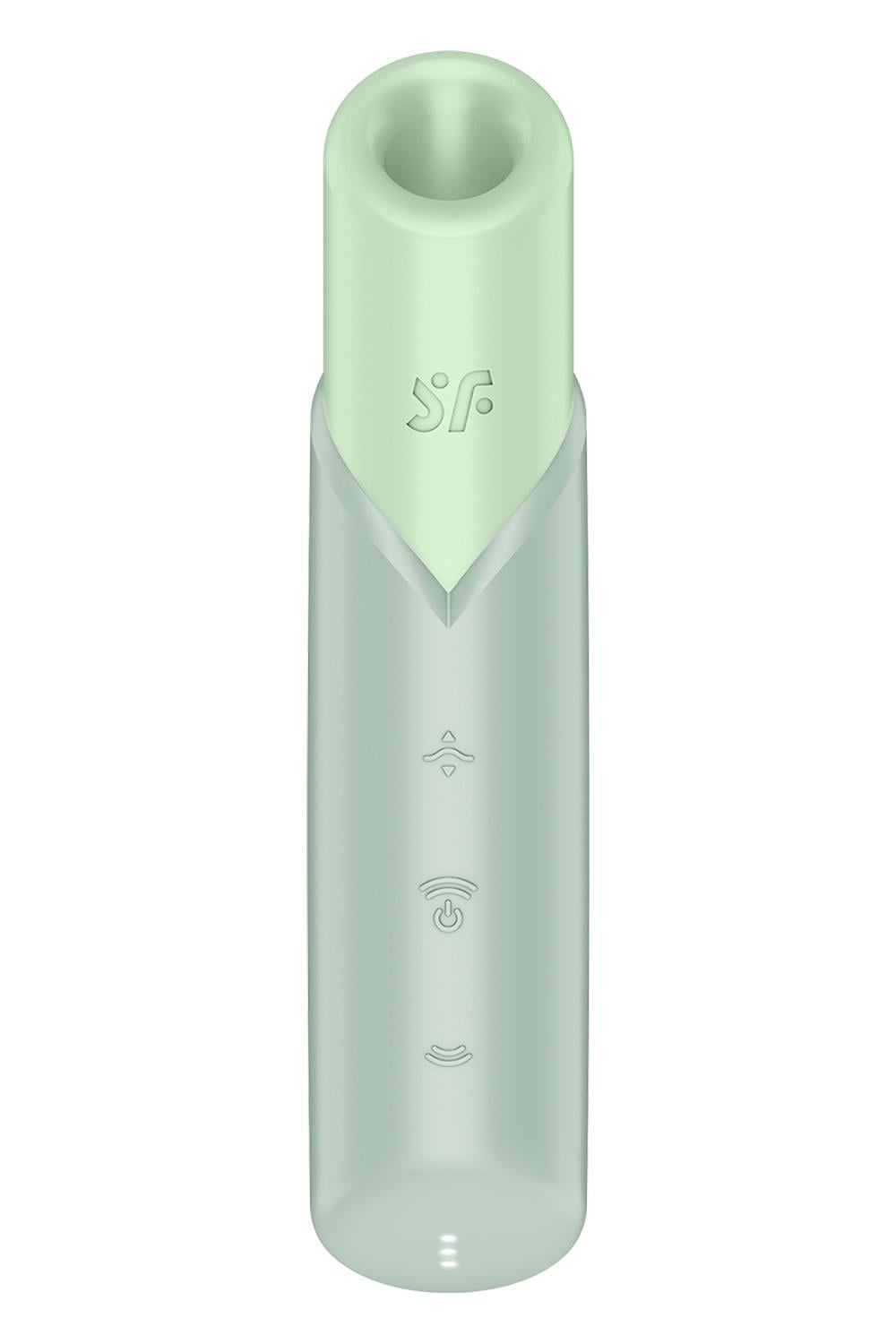 Satisfyer Naughty Kiss grön lufttrycksvibrator