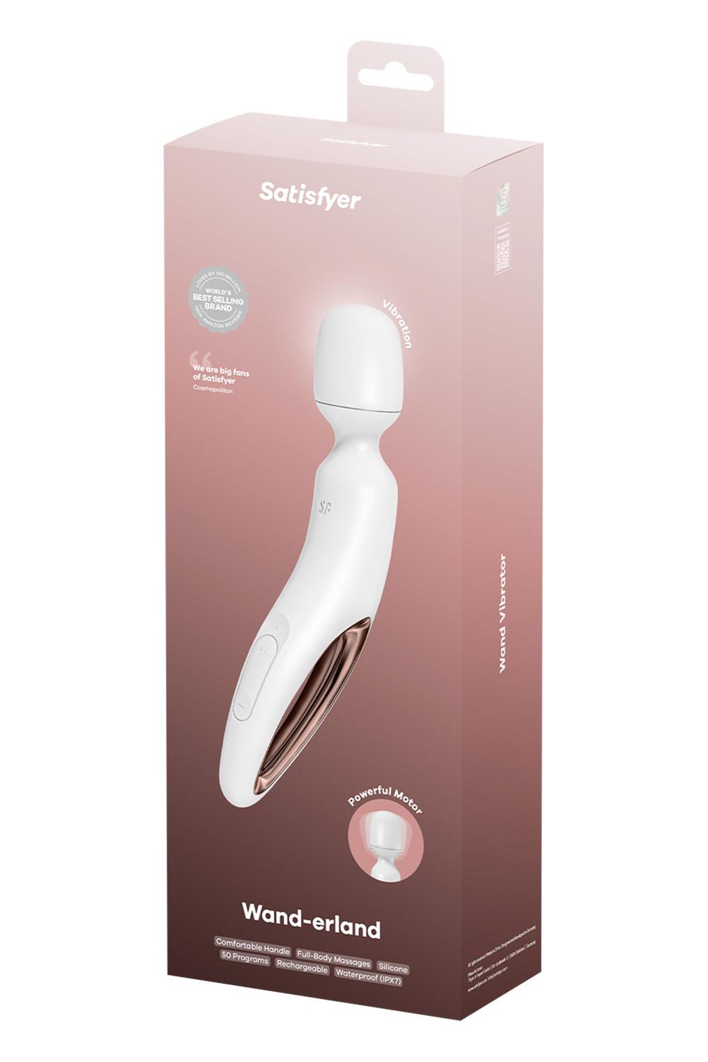 Satisfyer Wand-erland White Rosegold vit