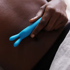 Flexibel vibrator med öron Bul – uppladdningsbar med flera lägen (Blå)