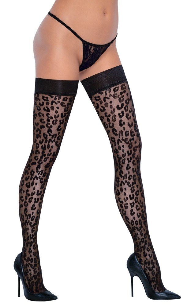 stay up strumpor i leopardmonster cottelli legwear