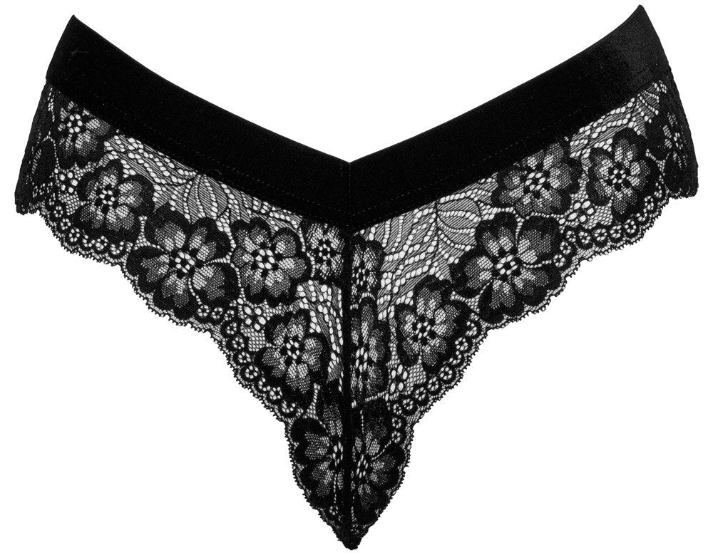 cottelli lingerie sexiga spetstrosor med kedja