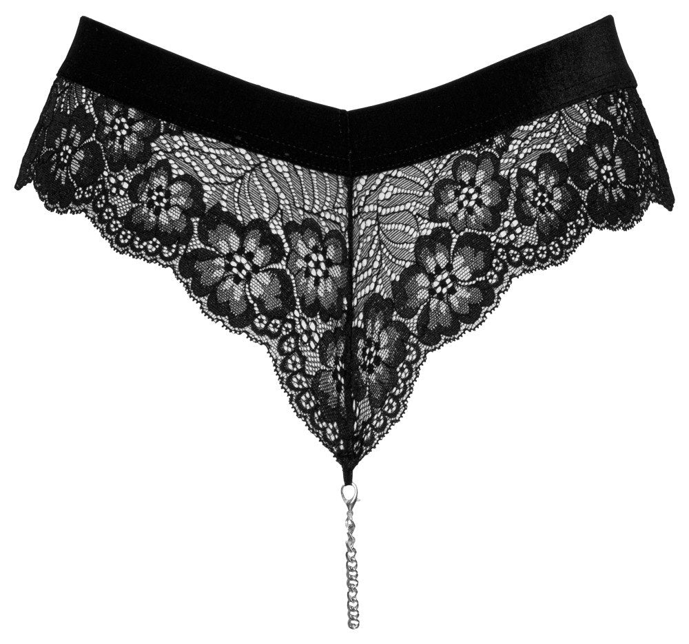 cottelli lingerie sexiga spetstrosor med kedja