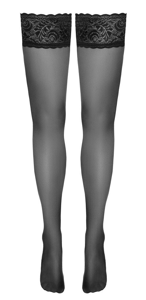 Svarta stay-ups med spets – Cottelli Legwear 20 den