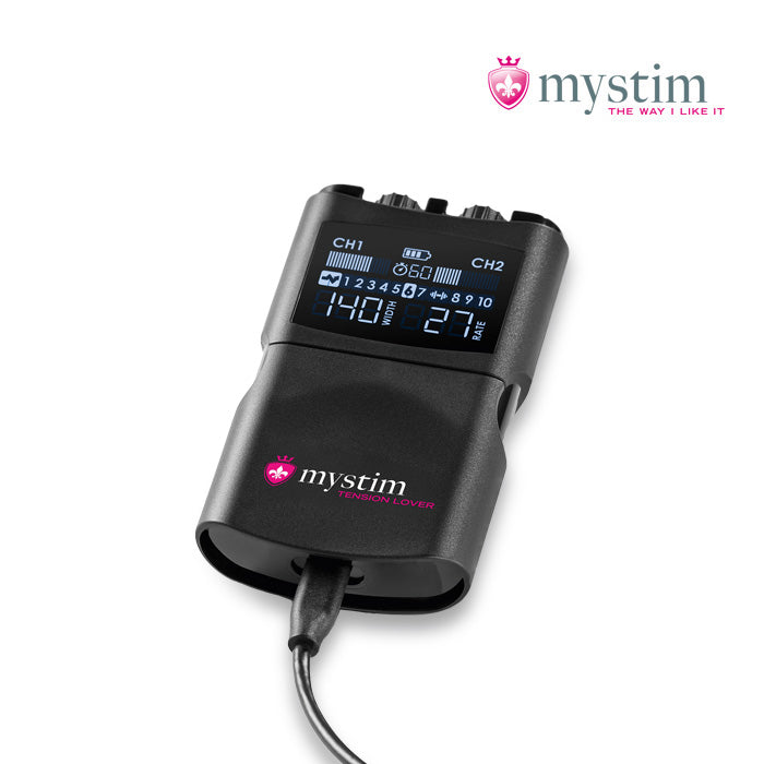Mystim Tension Lover 2 digital E-Stim Powerbox med dubbla kanaler