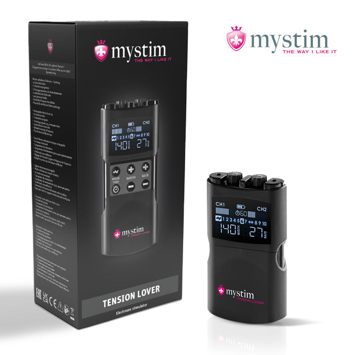 Mystim Tension Lover 2 digital E-Stim Powerbox med dubbla kanaler