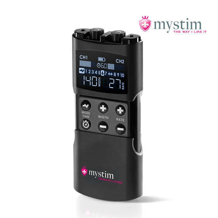 Mystim Tension Lover 2 digital E-Stim Powerbox med dubbla kanaler