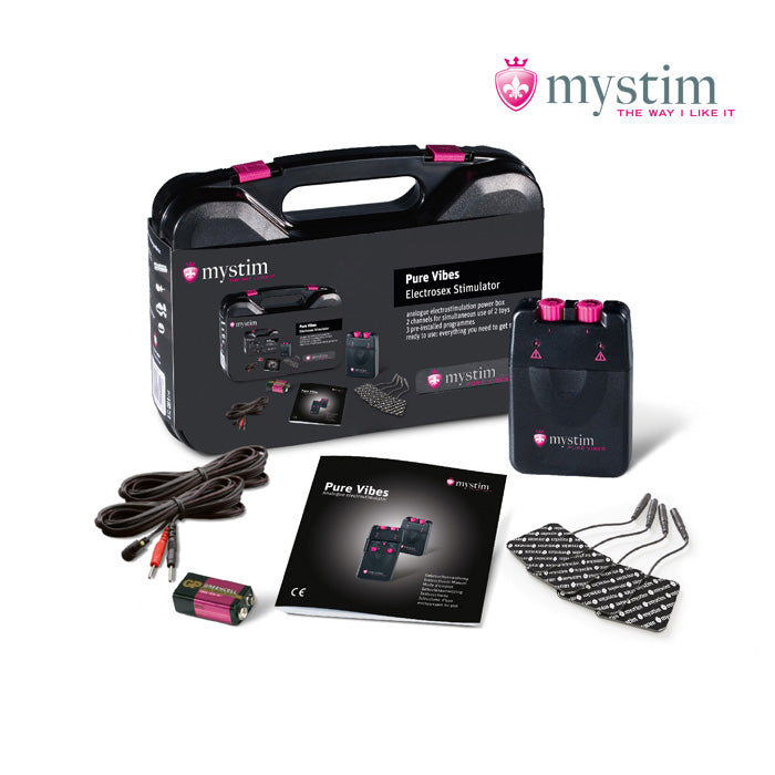 Mystim Pure Vibes analog E-Stim Powerbox med två kanaler