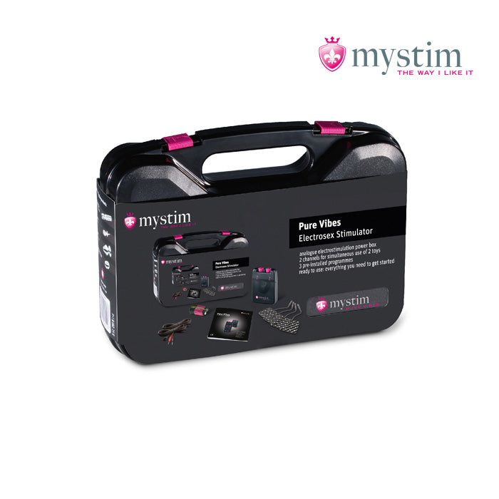 Mystim Pure Vibes analog E-Stim Powerbox med två kanaler