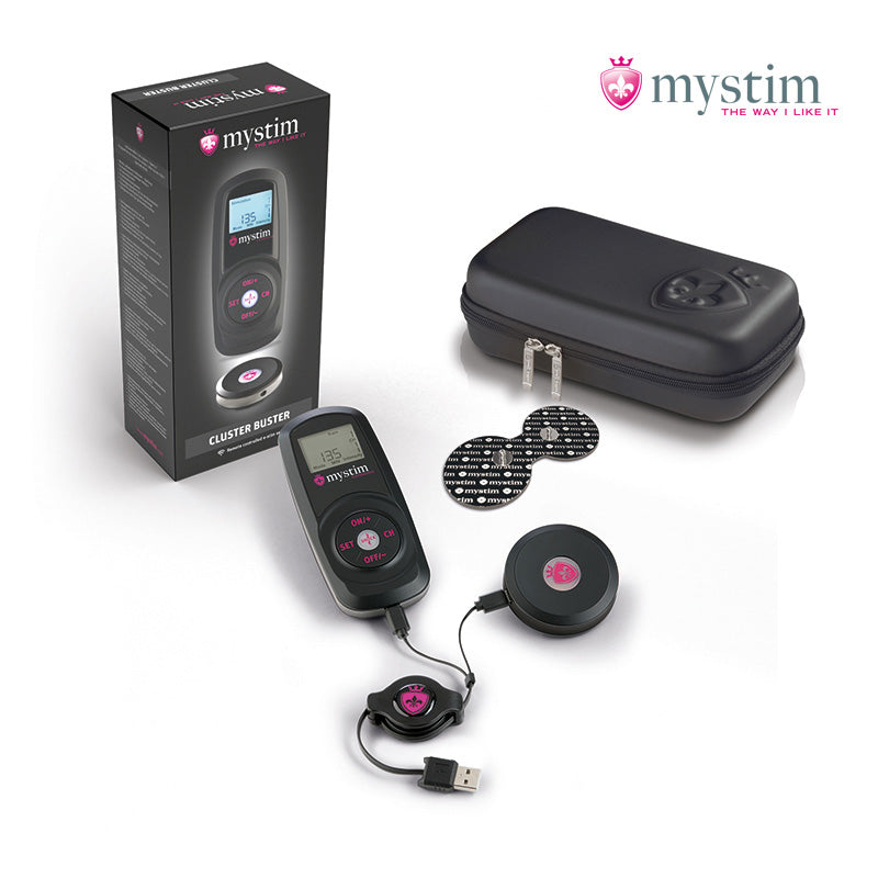 Mystim Cluster Buster trådlös E-Stim Powerbox med fjärrkontroll