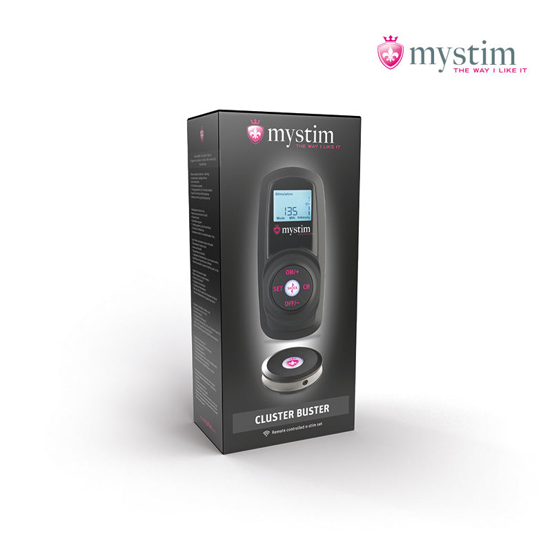 Mystim Cluster Buster trådlös E-Stim Powerbox med fjärrkontroll