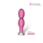 Mystim O(h!)-thello bipolär E-Stim-dildo i aluminium 14 cm