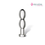 Mystim O(h!)-thello bipolär E-Stim-dildo i aluminium 14 cm
