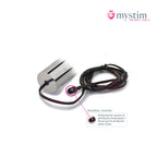 Mystim Bal(l)zac bipolär E-Stim-dildo i aluminium 25 cm