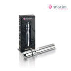 Mystim Double Dan bipolär E-Stim-dildo i aluminium 15,5 cm