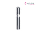 Mystim Double Dan bipolär E-Stim-dildo i aluminium 15,5 cm