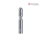 Mystim Double Dan bipolär E-Stim-dildo i aluminium 15,5 cm