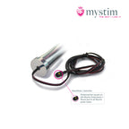 Mystim Funky Fella bipolär E-Stim-dildo i aluminium 13 cm