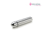 Mystim Groovey George bipolär E-Stim-dildo i aluminium 20 cm