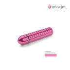 Mystim Groovey George bipolär E-Stim-dildo i aluminium 20 cm