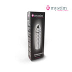 Mystim Groovey George bipolär E-Stim-dildo i aluminium 20 cm