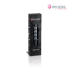 Mystim Mighty Merlin bipolär E-Stim-dildo i aluminium 25 cm