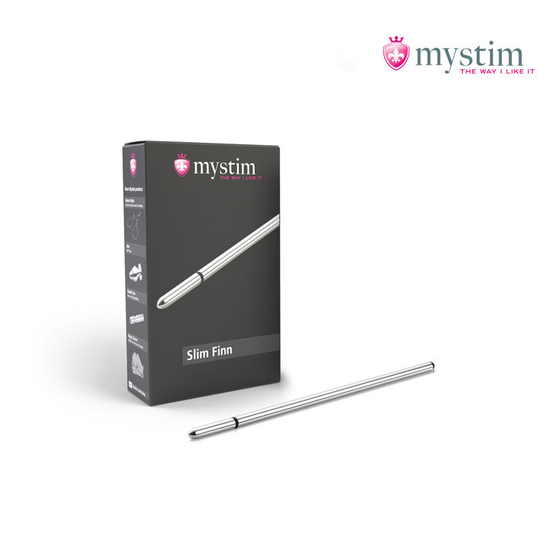 Mystim Slim Finn E-Stim-dilator i medicinsk aluminium 6 mm