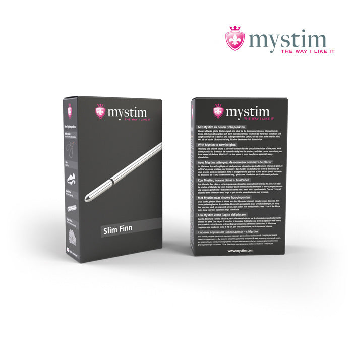 Mystim Slim Finn E-Stim-dilator i medicinsk aluminium 6 mm
