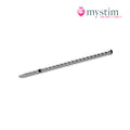 Mystim Tickleberry Finn bipolär E-Stim-dilator i medicinsk aluminium