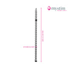 Mystim Tickleberry Finn bipolär E-Stim-dilator i medicinsk aluminium