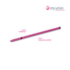 Mystim Tickleberry Finn bipolär E-Stim-dilator i medicinsk aluminium