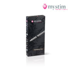 Mystim Tickleberry Finn bipolär E-Stim-dilator i medicinsk aluminium