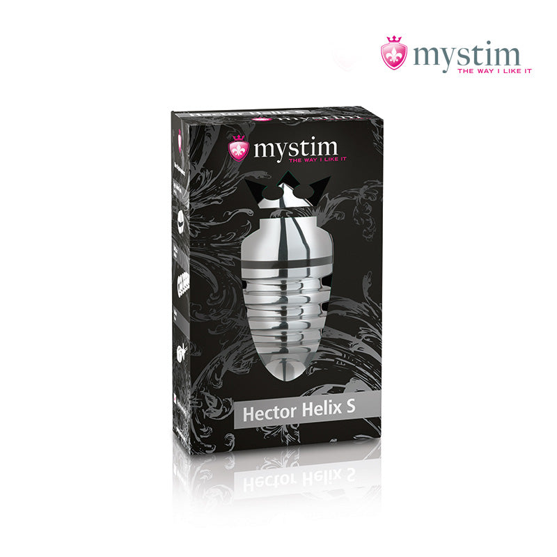 Mystim Hector Helix S E-Stim analplugg i aluminium