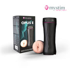 Mystim Opus E vaginal E-Stim-masturbator med utbytbar sleeve